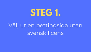 välj bettingsida utan svensk licens