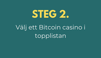 välj ett bitcoin casino